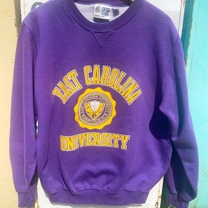 90's "EAST CAROLINA Pirates (ECU)" Big Graphic Sweatshirt